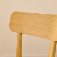 Silvester Pale Oak Bar Stool with Backrest
