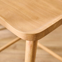 Silvester Whitewash Bar Stool with Backrest