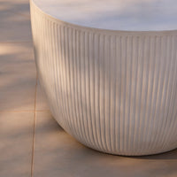 Sohan Kidney Garden Coffee Table - Sand - 84cm