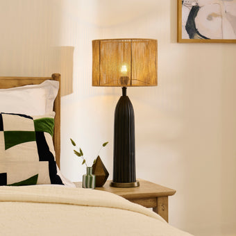compare product Stedham 52cm Metal Table Lamp Base - Black & Gold