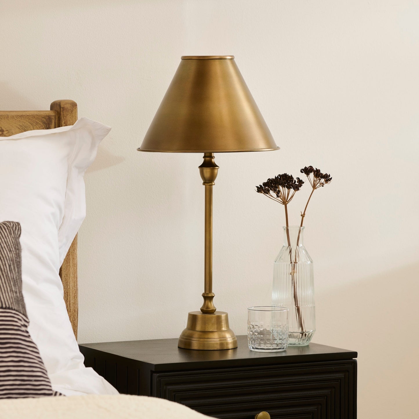 Stowe 59cm Metal Table Lamp - Gold