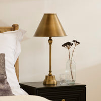 Stowe 59cm Metal Table Lamp - Gold