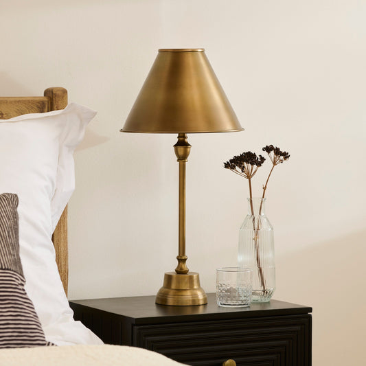 Stowe 59cm Metal Table Lamp - Gold