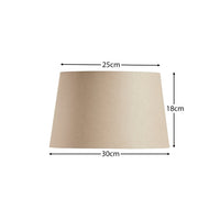 Outlet - Coningsby Cotton Taupe Lamp Shade - 30cm