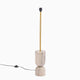 Tiree 97cm Marble Floor Lamp Base - Taupe
