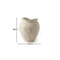 Tomar Fiber Cement 46cm Planter - Rustic White