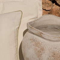 Tomar Fiber Cement 38.5cm Planter - Rustic White