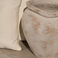Tomar Fiber Cement 38.5cm Planter - Rustic White