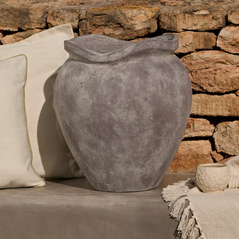 compare product Tomar Fiber Cement 46cm Planter - Rustic Grey