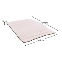Una Double Sofa Bed Topper - White