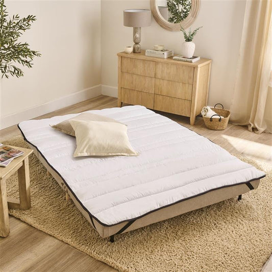 Una Double Sofa Bed Topper - White