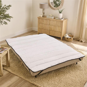 compare product Una Double Sofa Bed Topper - White