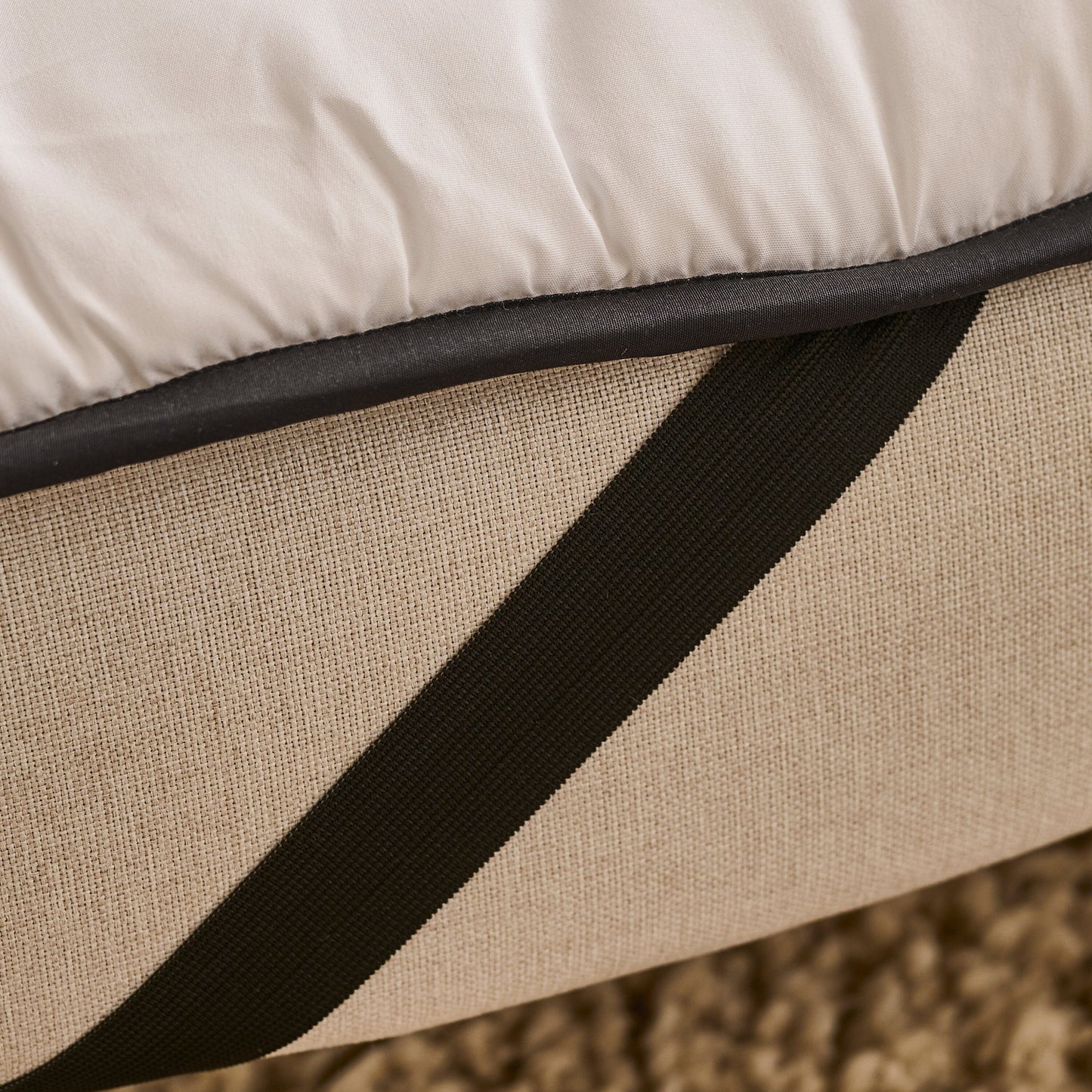 Outlet - Una Single Sofa Bed Topper - White