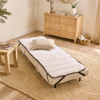 Una Single Sofa Bed Topper - White
