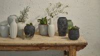 Outlet - Kalera 23cm Terracotta Vase - Off White