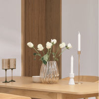 Outlet - Veneto 21cm Glass Vase - Champagne