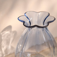 Outlet - Verona 20cm Glass Vase - Cornflower Blue