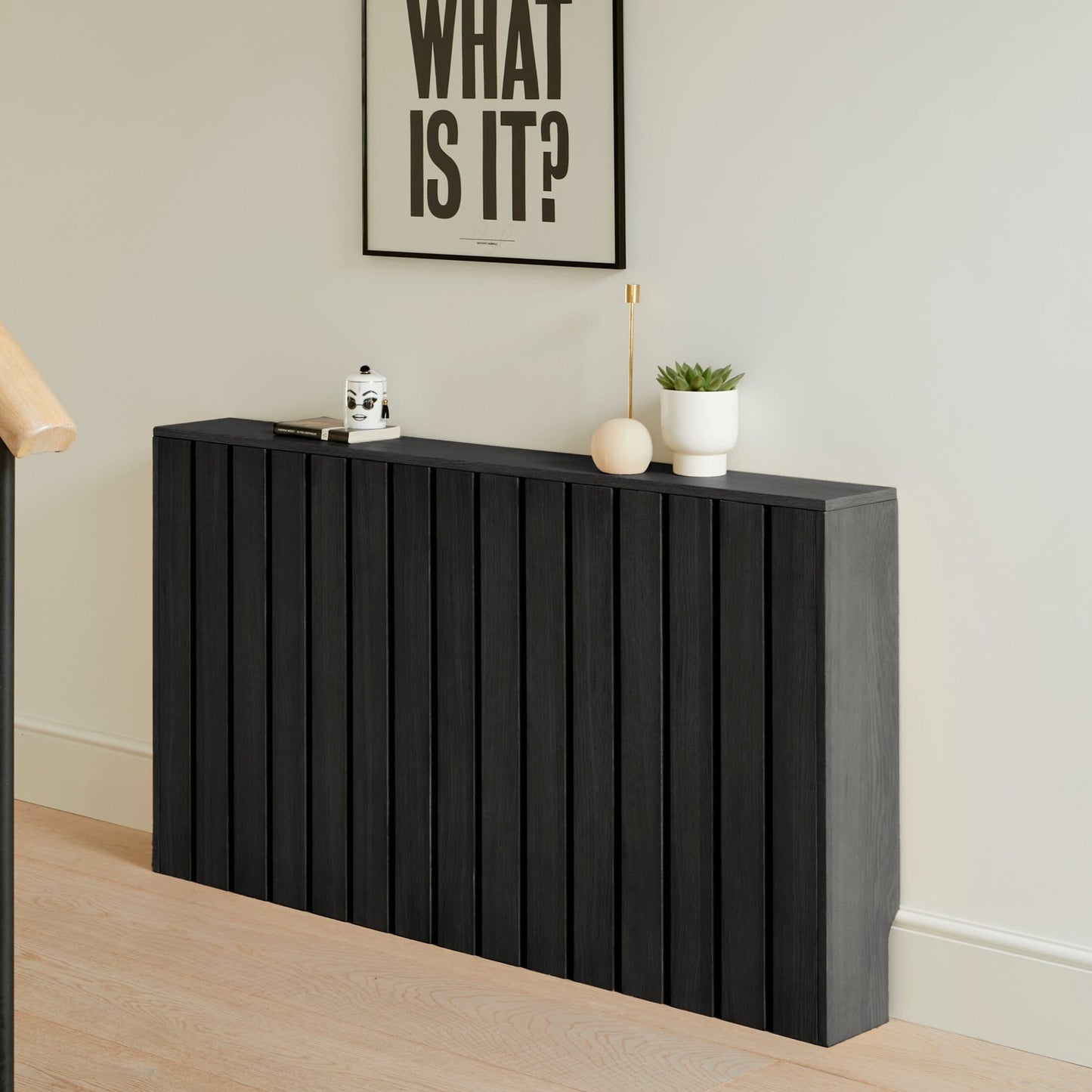 Outlet - Willow Large Radiator Cover - Black Oak