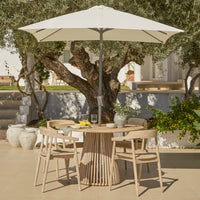 Willow 4 Seater Round Garden Dining Set with Elowen Chairs