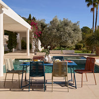Wilder 6 Seater Blue Dining Table Set with Ryder Chairs