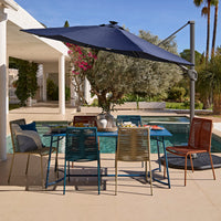Wilder 6 Seater Blue Dining Table Set with Ryder Chairs