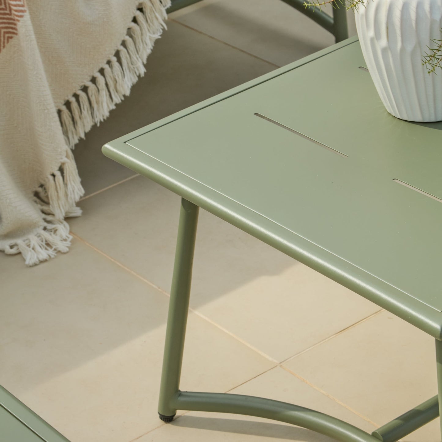 Wilder 8 Seater Garden Corner Set with Wilder Coffee Table - Olive Green