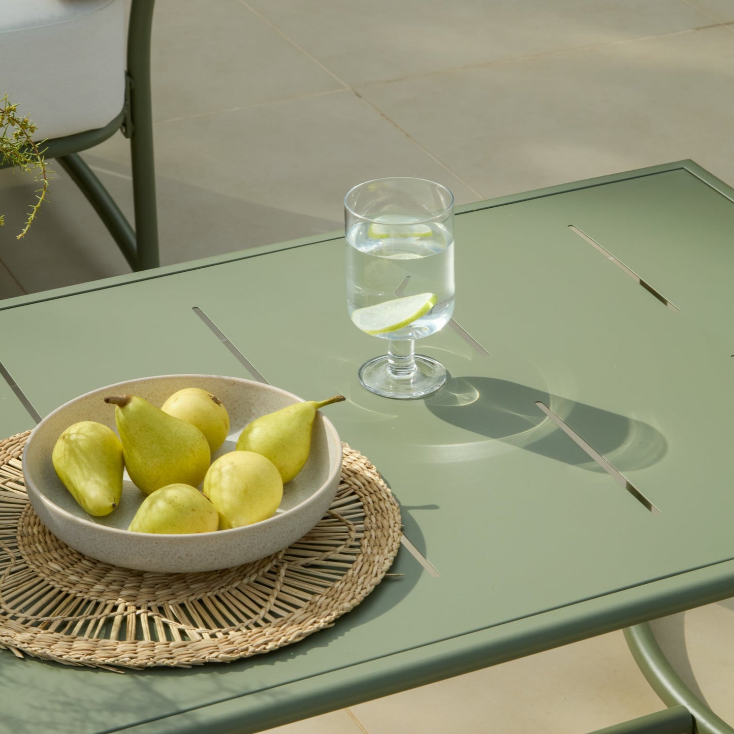 Wilder 4 Seater Garden Corner Set with Wilder Coffee Table - Olive Green