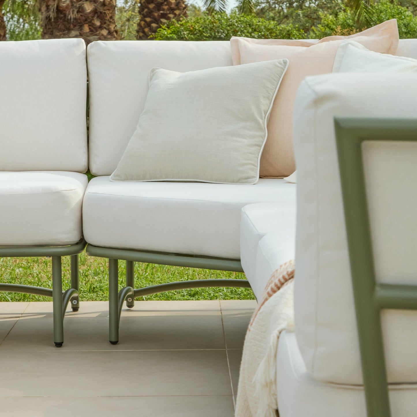 Wilder Sofa Corner Section Cushion Covers - Cream