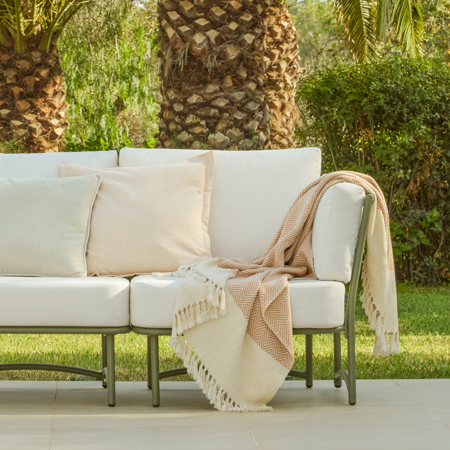 Wilder 2 Seater Garden Sofa - Olive Green
