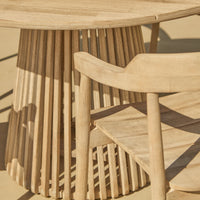 Willow 4 Seater Round Garden Dining Set with Elowen Chairs