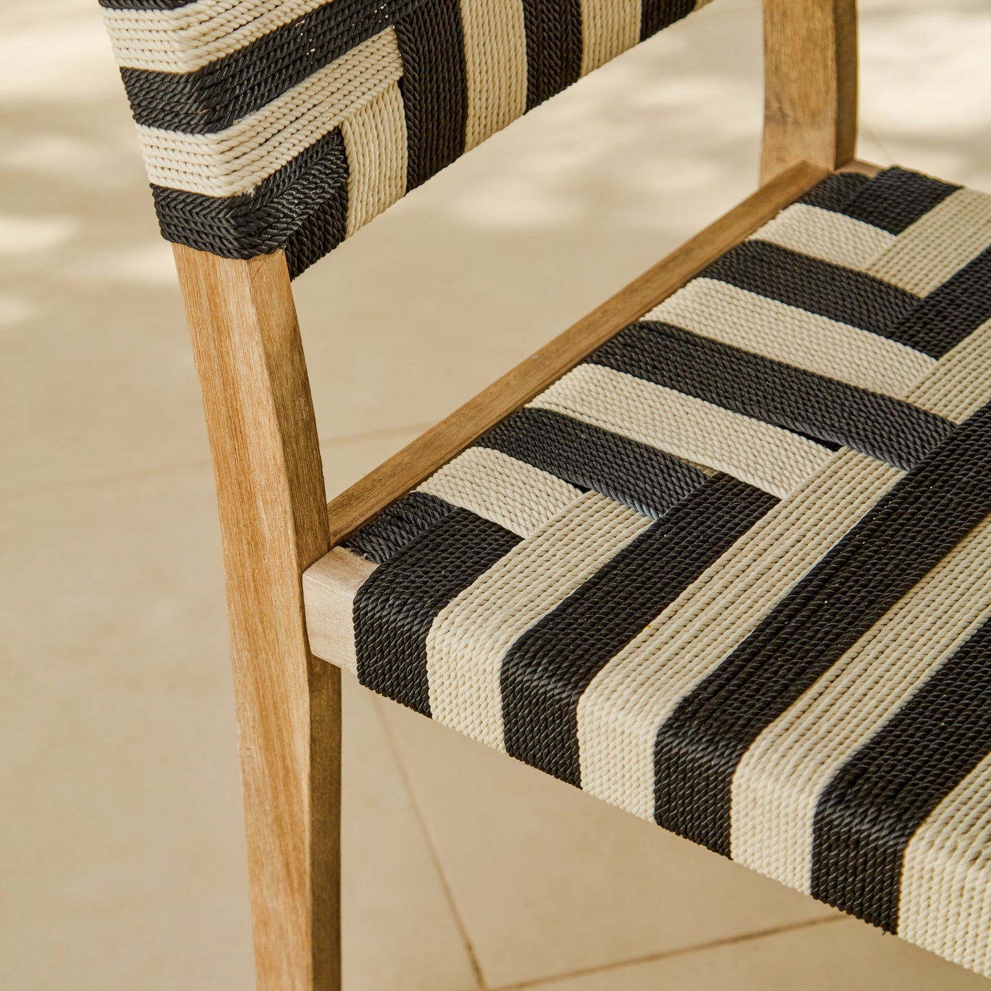 Willow 4 Seater Wooden Brushed Light Acacia Round Dining Set with Saffron Black and Beige Chairs
