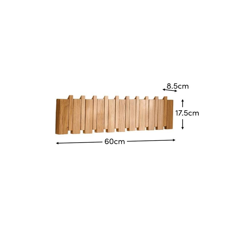 Outlet - Lowell Folding Coat Rack - Pale Oak
