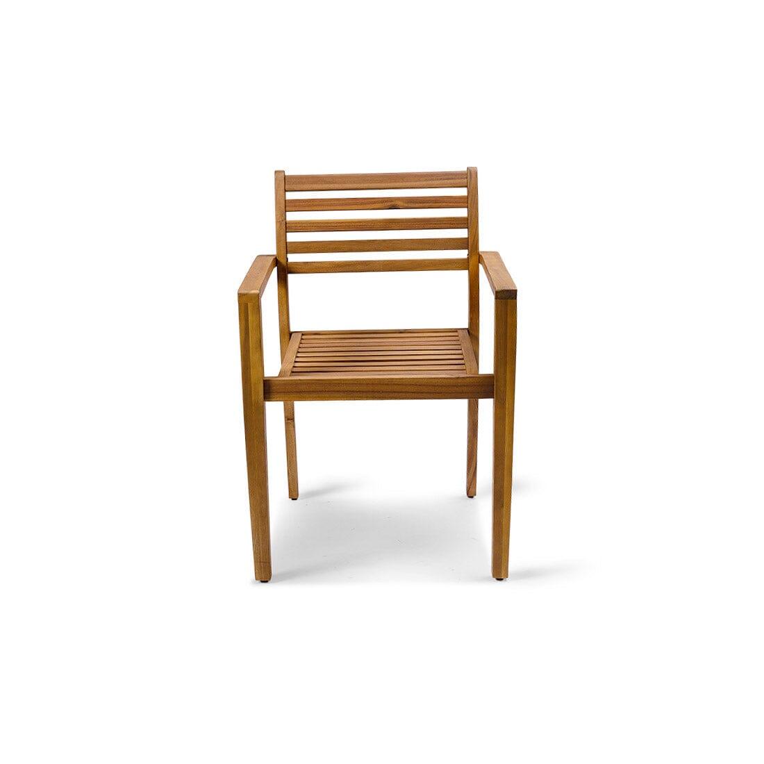 Aspen Wooden Garden Armchair - Set of 2