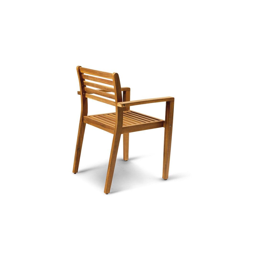 Aspen Wooden Garden Armchair - Set of 2