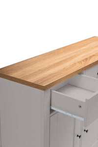Outlet - Bampton 3 Door Sideboard - Stone Grey