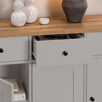 Outlet - Bampton 3 Door Sideboard - Stone Grey