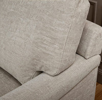 Brea Mink Taupe Left Corner Sofa with Whitewash Oak Legs