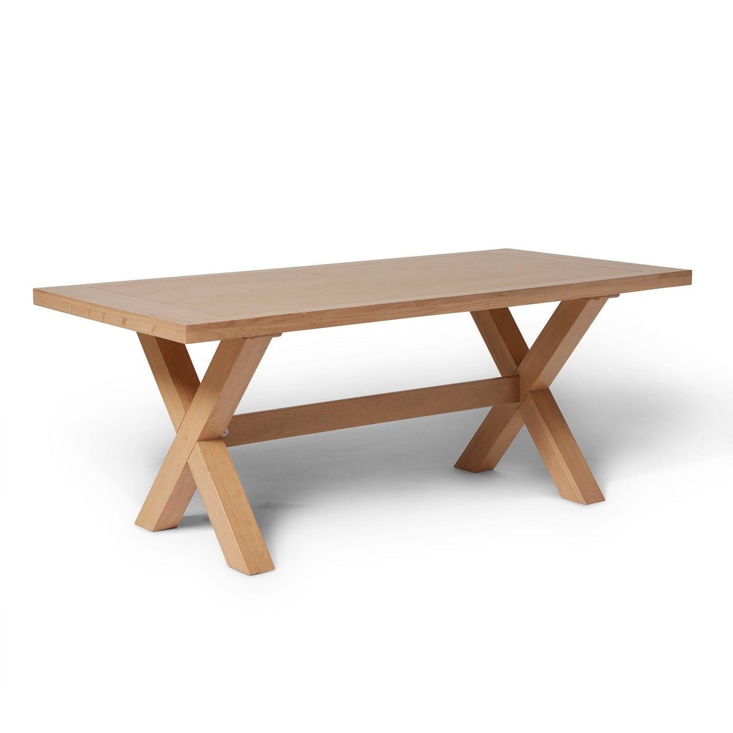 Outlet - Charlotte Pale Oak Dining Table - Extendable - Cross Leg