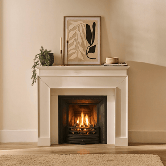 compare product Outlet - Ember 110cm Fireplace Surround - Snow White