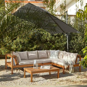 compare product Dakota Garden Corner Sofa Cushion Covers - Sand