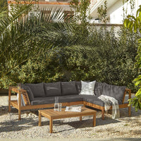 Dakota Garden Corner Sofa Cushion Covers - Grey