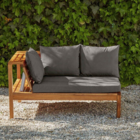 Dakota Garden Corner Sofa Cushion Covers - Grey
