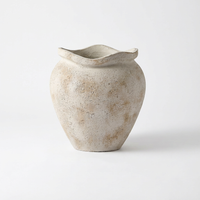 Tomar Fiber Cement 38.5cm Planter - Rustic White
