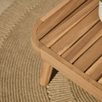 Eaden 5 Seater Corner Coffee Table Set with 2 Seren Occasional Chairs - Natural