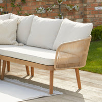 Eaden Garden Corner Sofa Cushion Covers - Oatmeal