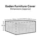 Rectangular Rain Cover 210x210x75cm