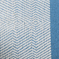 Elston 55x35cm Cotton Zig Zag Cushion Cover - Horizon Blue