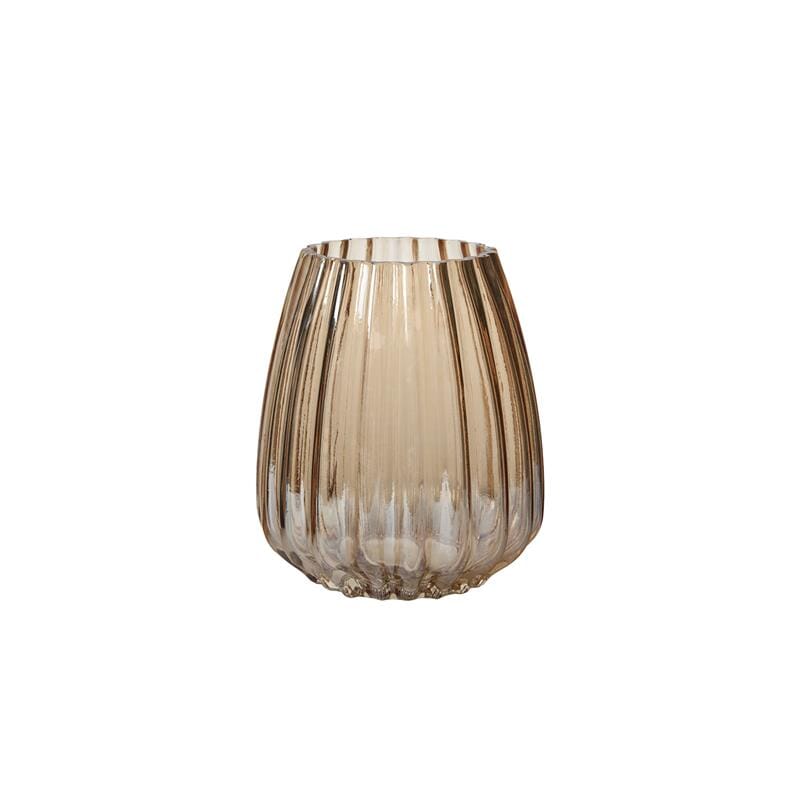 Outlet - Veneto 21cm Glass Vase - Champagne