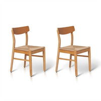 Willow Pale Oak Dining Table Set - 4 Seater - Faye Pale Oak Dining Chairs