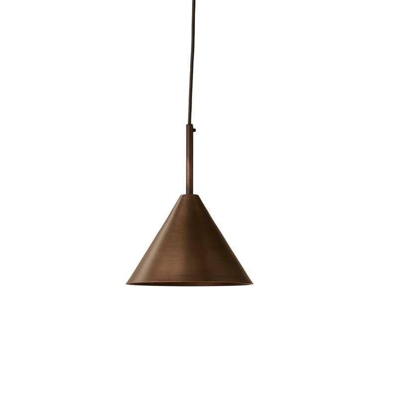 Outlet - Brockhill Small Metal Pendant Light - Bronze